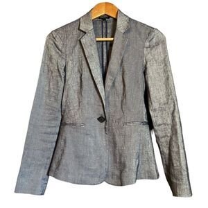 Express  linen blend  grey blazer. Size 0‎
